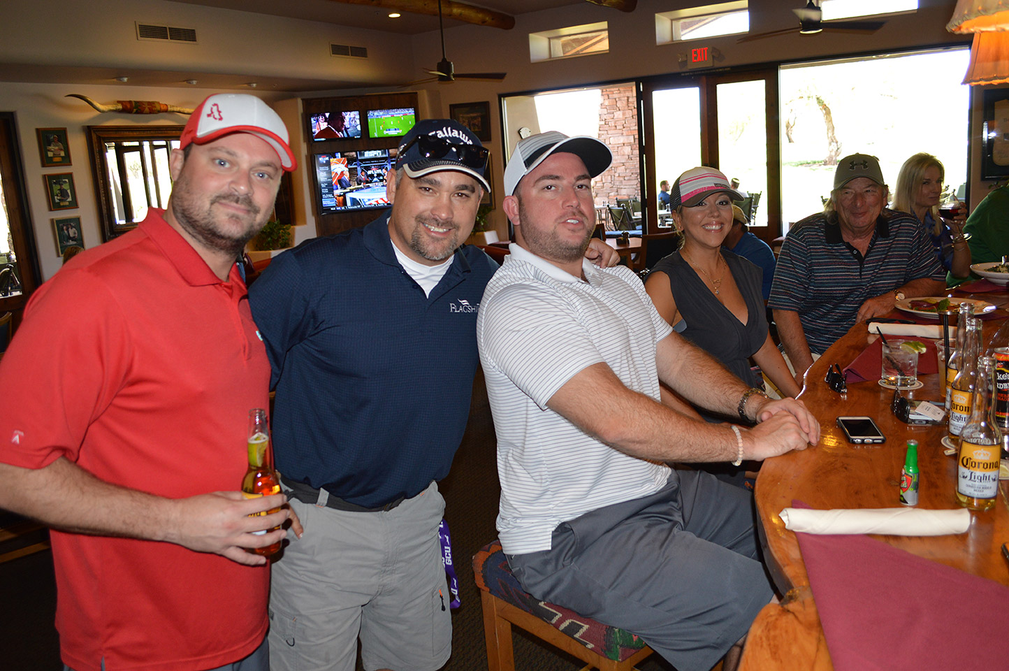 Flagship associates in the clubhouse