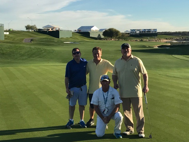 Golfers on the course