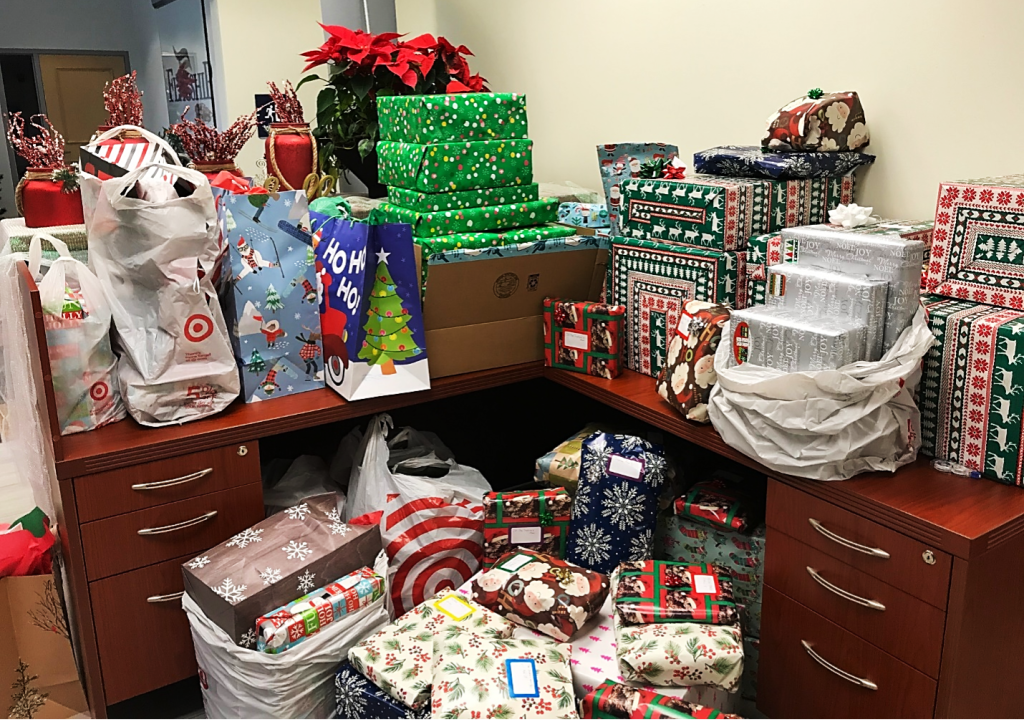 Gifts on a desk